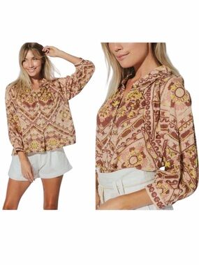 Cleobella Gina Blouse in Geo Print Size XS